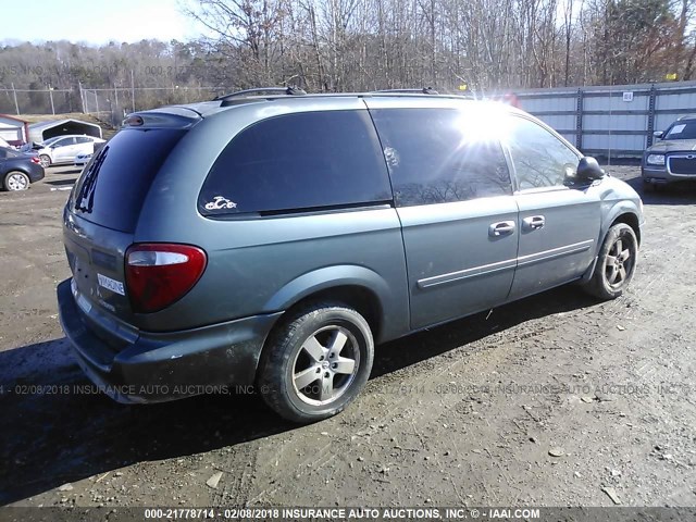 2D8GP44L45R558020 - 2005 DODGE GRAND CARAVAN SXT GREEN photo 4