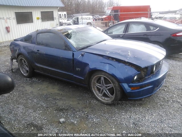 1ZVHT82H165254384 - 2006 FORD MUSTANG GT BLUE photo 1