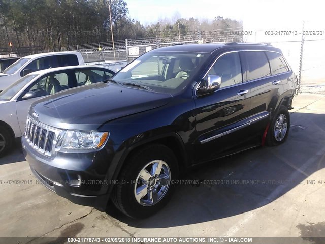 1C4RJFAG2DC594288 - 2013 JEEP GRAND CHEROKEE LAREDO BLACK photo 2