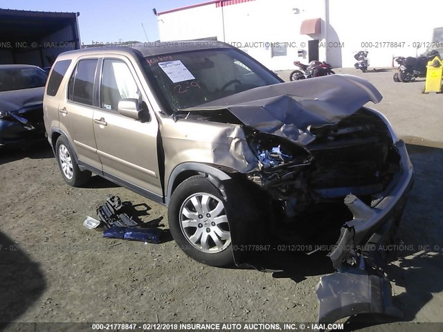 JHLRD78915C019818 - 2005 HONDA CR-V SE/EX BEIGE photo 1