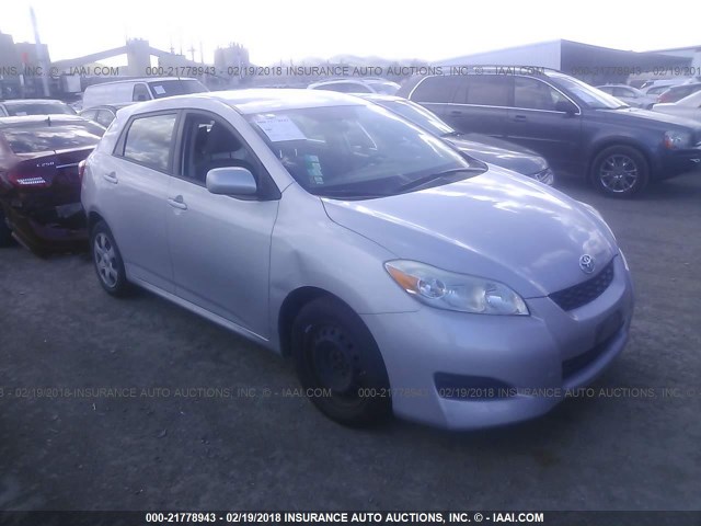 2T1KU40E79C071974 - 2009 TOYOTA COROLLA MATRIX  SILVER photo 1