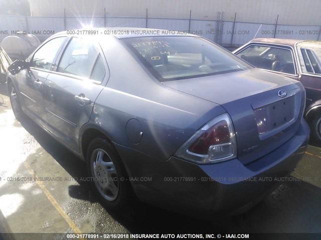 3FAFP06Z36R179323 - 2006 FORD FUSION S SILVER photo 3