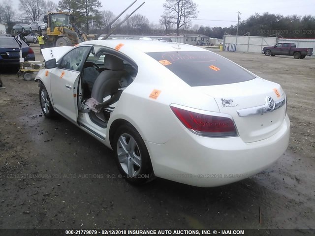 1G4GA5ED1BF239170 - 2011 BUICK LACROSSE CX WHITE photo 3