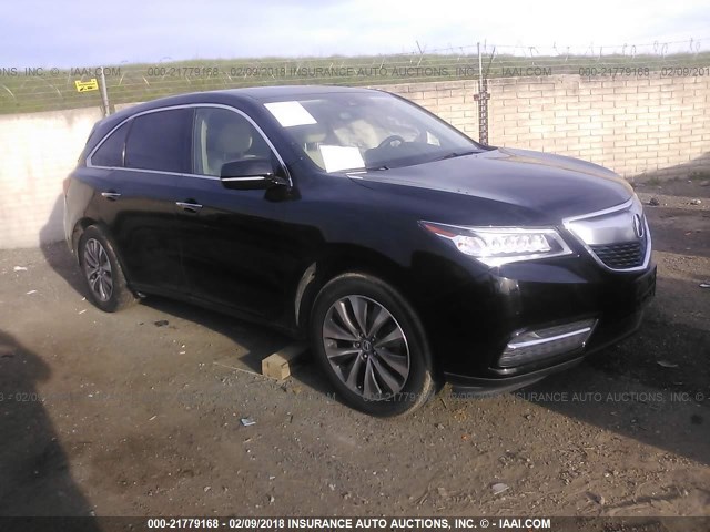 5FRYD4H48GB028094 - 2016 ACURA MDX TECHNOLOGY BLACK photo 1
