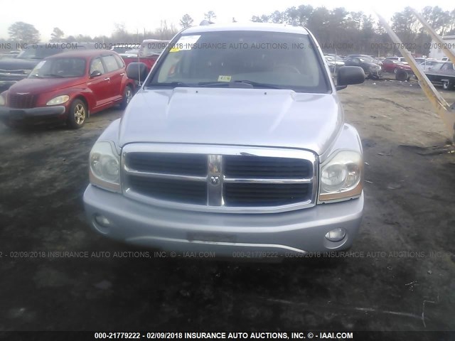 1D8HB58D74F191034 - 2004 DODGE DURANGO LIMITED SILVER photo 6