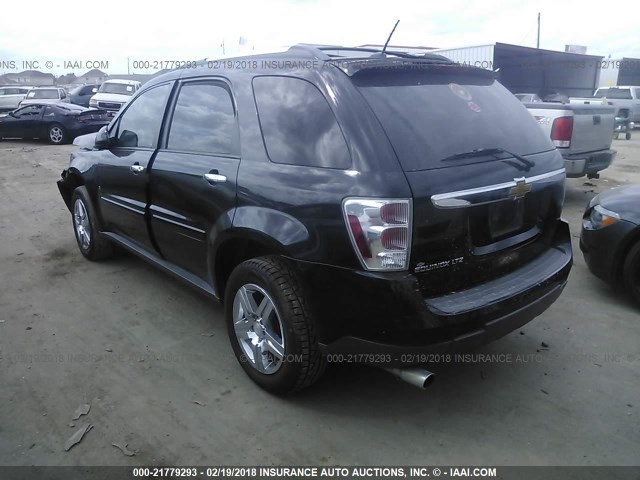 2CNDL73F086059114 - 2008 CHEVROLET EQUINOX LTZ BLACK photo 3