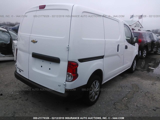 3N63M0ZN9HK701119 - 2017 CHEVROLET CITY EXPRESS LT WHITE photo 4