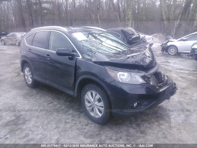 2HKRM4H71DH663073 - 2013 HONDA CR-V EXL BLACK photo 1