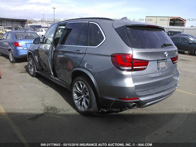 5UXKR0C51F0K69847 - 2015 BMW X5 XDRIVE35I GRAY photo 3