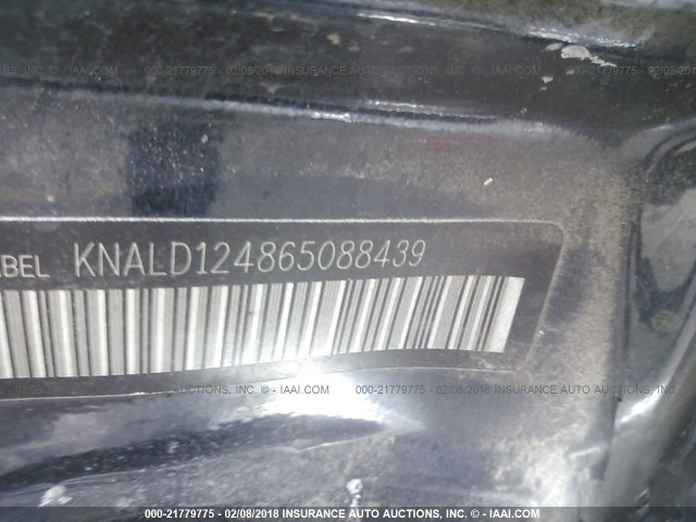 KNALD124865088439 - 2006 KIA AMANTI BLUE photo 9