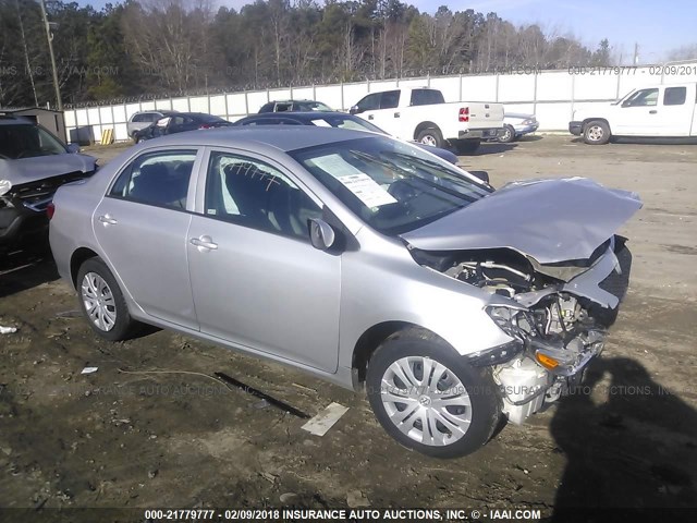 1NXBU4EE8AZ342343 - 2010 TOYOTA COROLLA S/LE/XLE SILVER photo 1