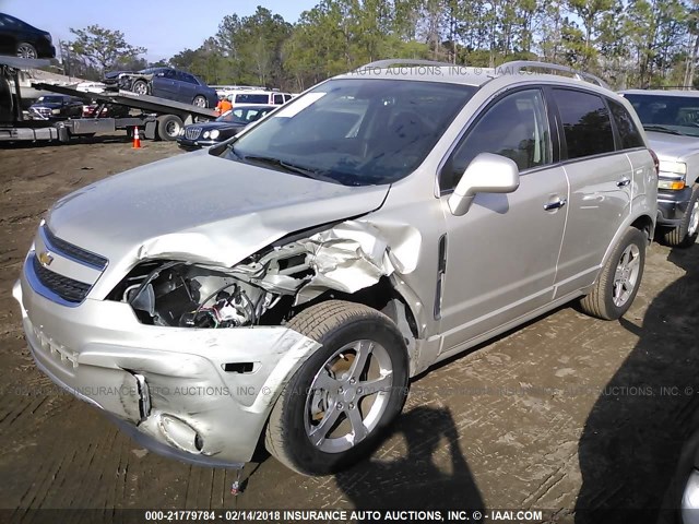 3GNAL3EK6DS612054 - 2013 CHEVROLET CAPTIVA LT BEIGE photo 2