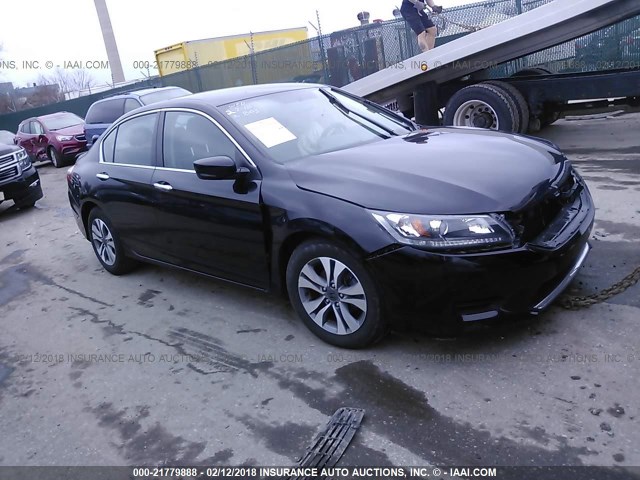 1HGCR2F32FA132715 - 2015 HONDA ACCORD LX BLACK photo 1