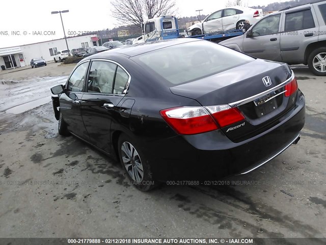 1HGCR2F32FA132715 - 2015 HONDA ACCORD LX BLACK photo 3