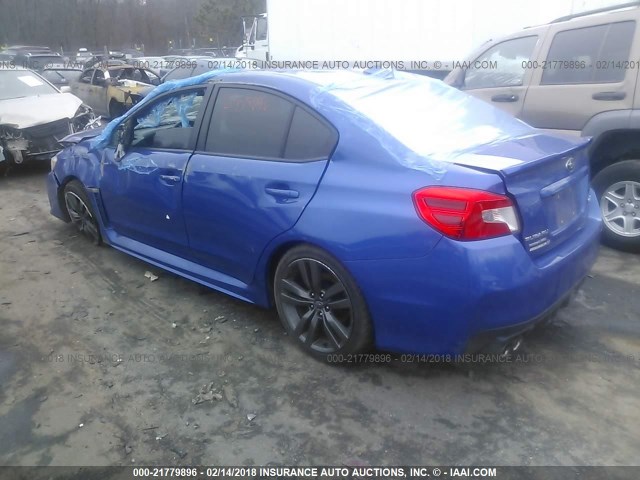 JF1VA1E66G9815966 - 2016 SUBARU WRX PREMIUM BLUE photo 3