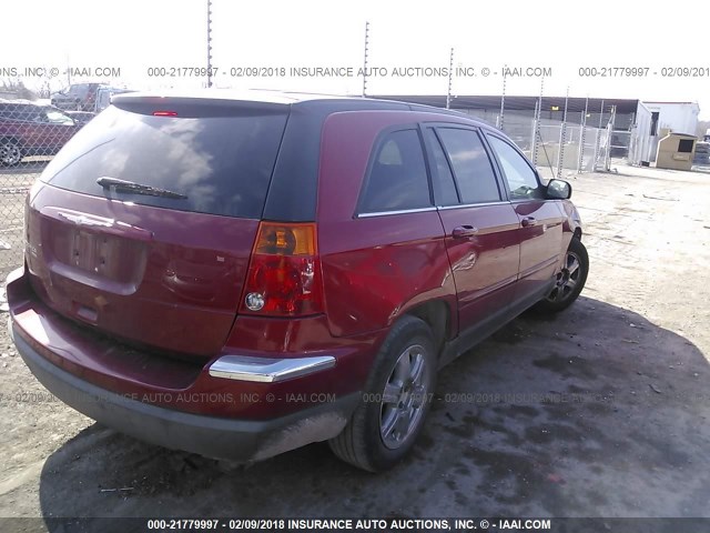 2C4GM68485R588840 - 2005 CHRYSLER PACIFICA TOURING RED photo 4