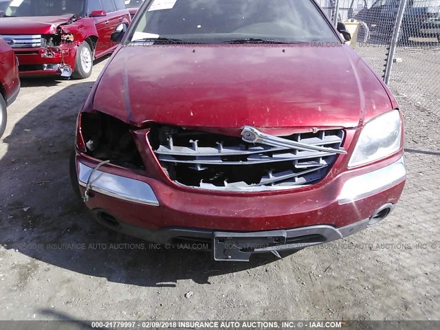 2C4GM68485R588840 - 2005 CHRYSLER PACIFICA TOURING RED photo 6