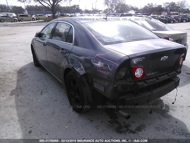 1G1ZC5EB8A4112926 - 2010 CHEVROLET MALIBU 1LT 灰色 照片 3