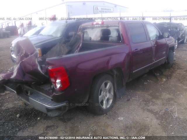 3GCPCREC6EG332069 - 2014 CHEVROLET SILVERADO C1500 LT RED photo 4