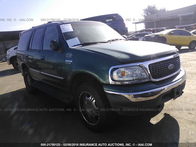1FMPU16L6YLB47746 - 2000 FORD EXPEDITION XLT GREEN photo 1