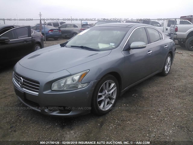 1N4AA51E79C837645 - 2009 NISSAN MAXIMA S/SV SILVER photo 2