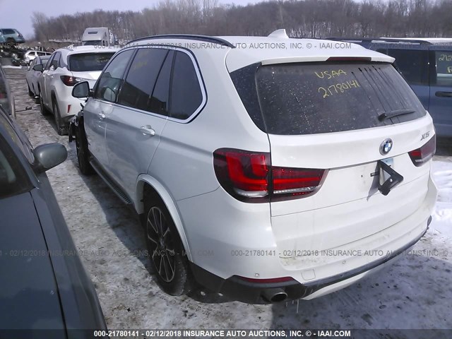 5UXKR0C59G0P19844 - 2016 BMW X5 XDRIVE35I WHITE photo 3