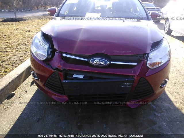 1FADP3K26DL111112 - 2013 FORD FOCUS SE RED photo 6