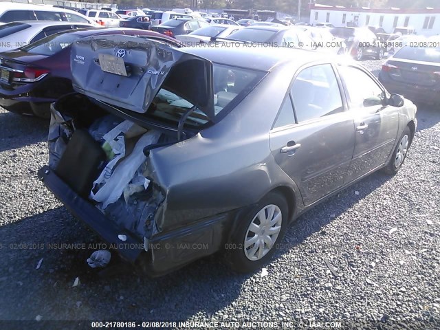 4T1BE32K65U634905 - 2005 TOYOTA CAMRY LE/XLE/SE GRAY photo 4