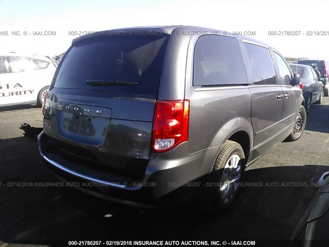 2C4RDGBG7GR401060 - 2016 DODGE GRAND CARAVAN SE GRAY photo 4