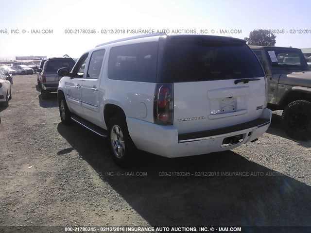 1GKFK66857J269432 - 2007 GMC YUKON XL DENALI WHITE photo 3