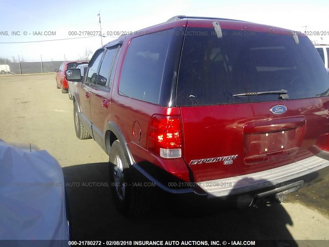 1FMPU16L54LB45478 - 2004 FORD EXPEDITION XLT RED photo 3