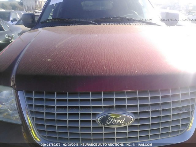 1FMPU16L54LB45478 - 2004 FORD EXPEDITION XLT RED photo 6
