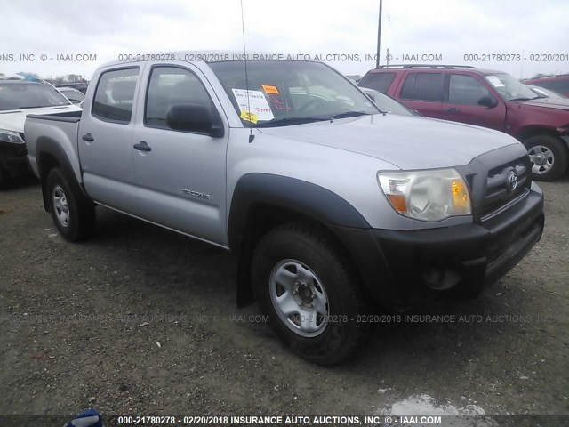 3TMJU4GN2AM098223 - 2010 TOYOTA TACOMA DOUBLE CAB PRERUNNER SILVER photo 1