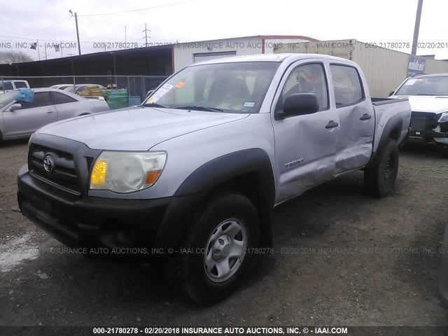 3TMJU4GN2AM098223 - 2010 TOYOTA TACOMA DOUBLE CAB PRERUNNER SILVER photo 2