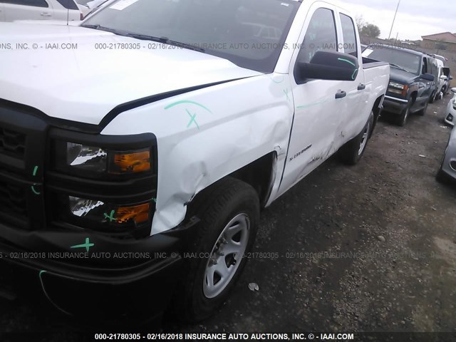 1GCRCPEH0EZ332805 - 2014 CHEVROLET SILVERADO C1500 WHITE photo 6