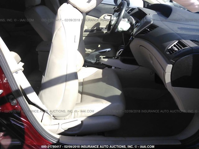 2HGFB2F94CH554925 - 2012 HONDA CIVIC EXL MAROON photo 5