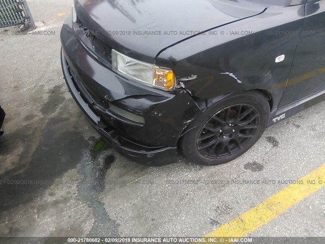 JTLKT334264107704 - 2006 TOYOTA SCION XB შავი ფოტო 6