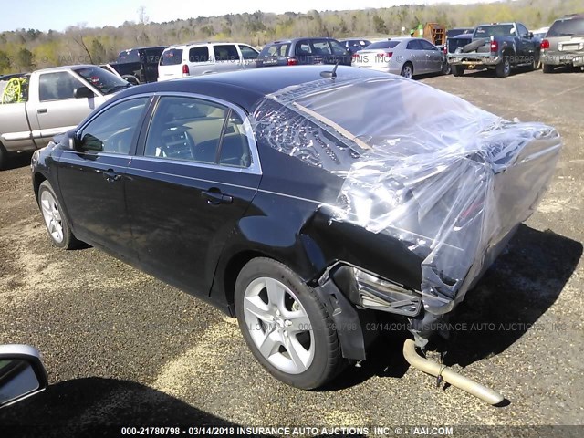 1G1ZB5E14BF100577 - 2011 CHEVROLET MALIBU LS შავი ფოტო 3