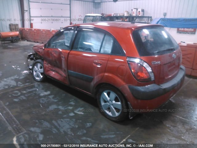 KNADE163176257280 - 2007 KIA RIO 5 SX ORANGE photo 3