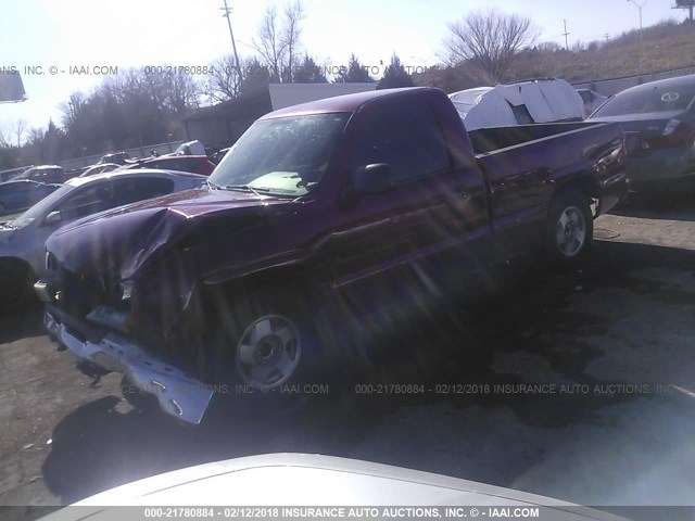 1GCEC14T85Z143188 - 2005 CHEVROLET SILVERADO C1500 MAROON photo 2