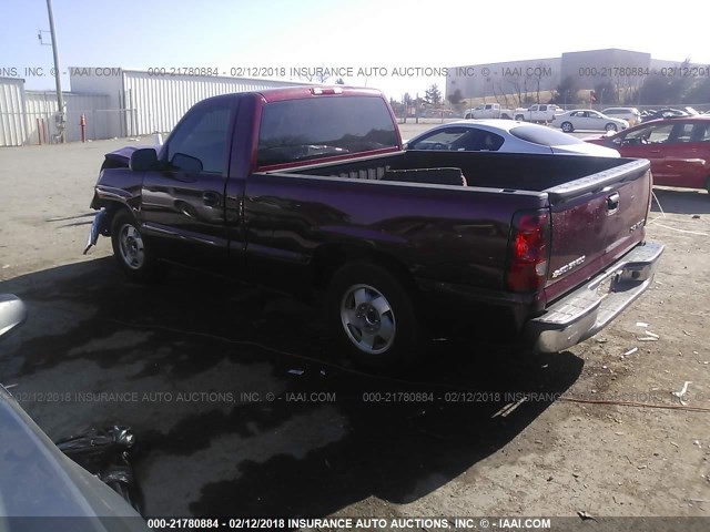 1GCEC14T85Z143188 - 2005 CHEVROLET SILVERADO C1500 MAROON photo 3