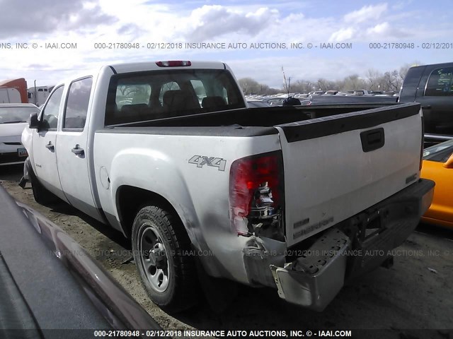 3GTP2TEA6CG110708 - 2012 GMC SIERRA K1500 WHITE photo 3