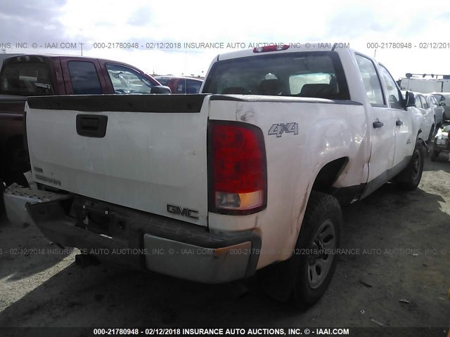 3GTP2TEA6CG110708 - 2012 GMC SIERRA K1500 WHITE photo 4