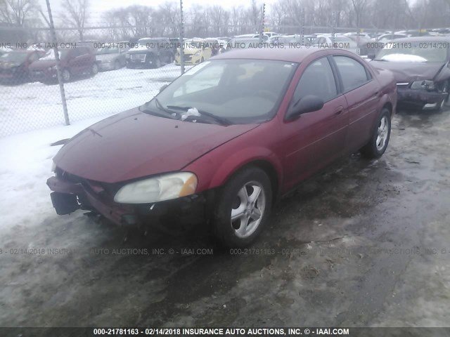 1B3EL46R95N668689 - 2005 DODGE STRATUS SXT RED photo 2