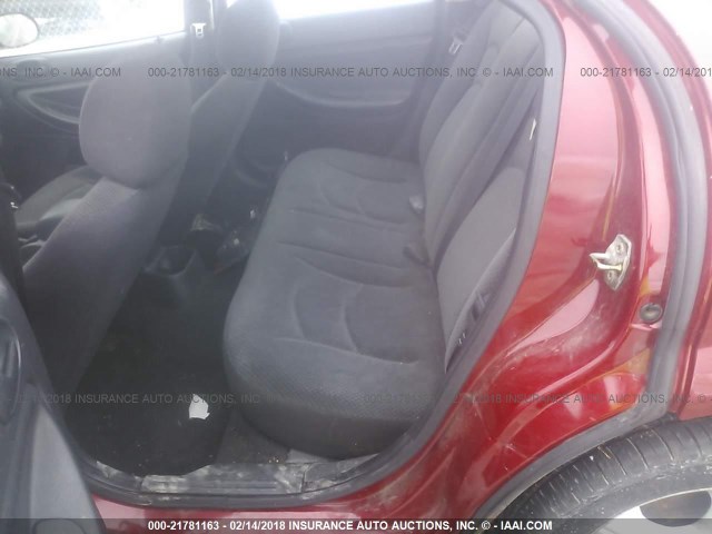 1B3EL46R95N668689 - 2005 DODGE STRATUS SXT RED photo 8