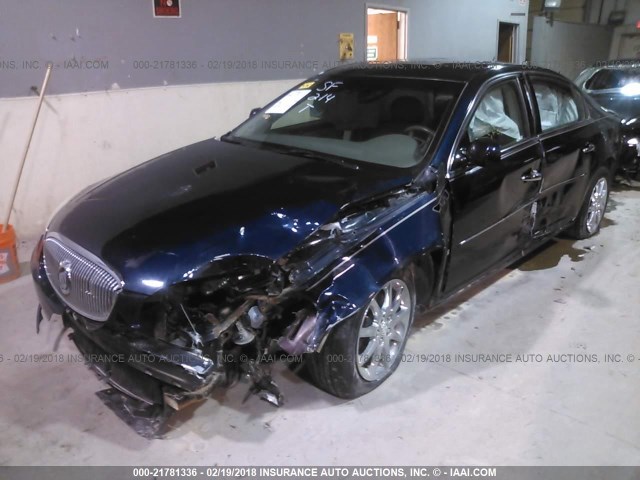 1G4HD57238U142080 - 2008 BUICK LUCERNE CXL BLUE photo 2