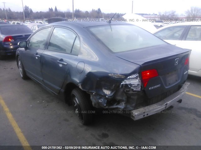 JHMFA36216S006693 - 2006 HONDA CIVIC HYBRID GRAY photo 3