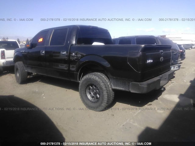 1FTFW1ET1DKG31884 - 2013 FORD F150 SUPERCREW BLACK photo 3