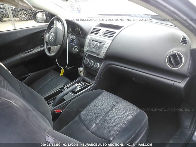 1YVHZ8BH3A5M39721 - 2010 MAZDA 6 I GRAY photo 5