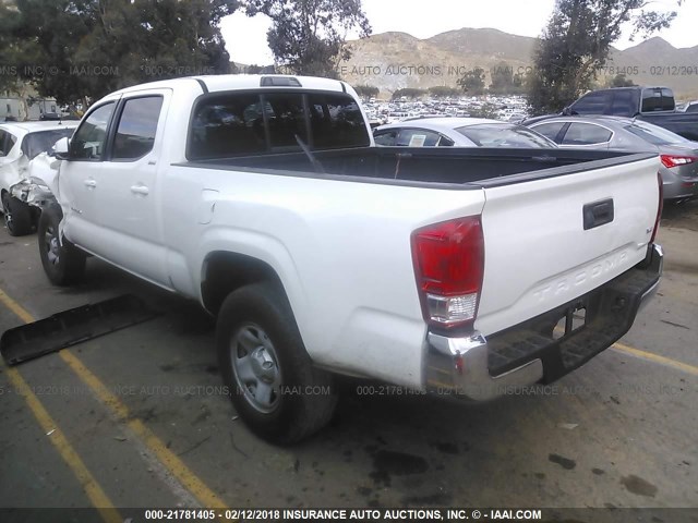 3TMBZ5DN3GM002706 - 2016 TOYOTA TACOMA DOUBLE CAB/SR5/TRD SPORT WHITE photo 3